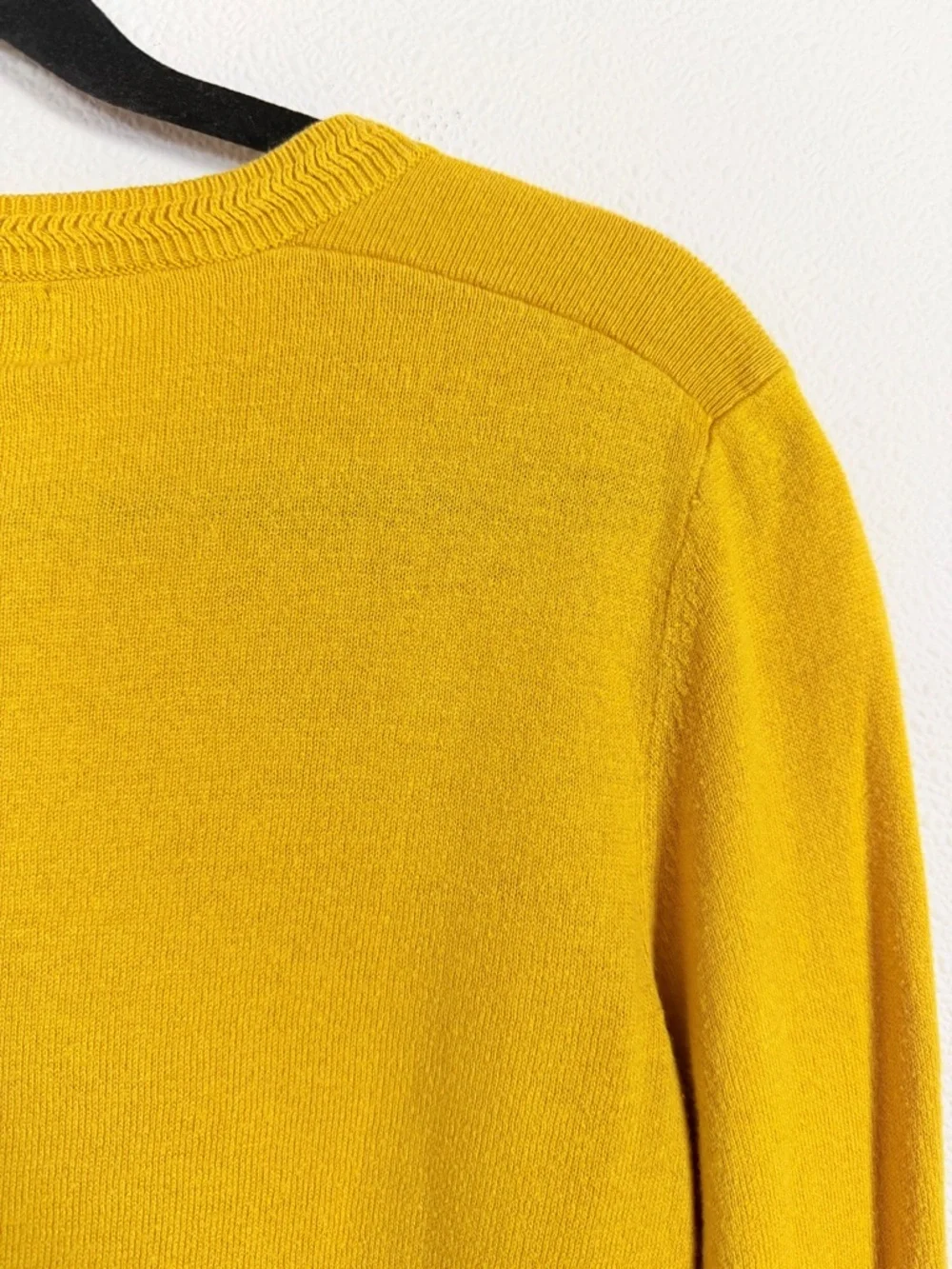 Banana Republic Mustard Cardigan Size Small Cashmere Blend Button Front - Picture 13 of 16